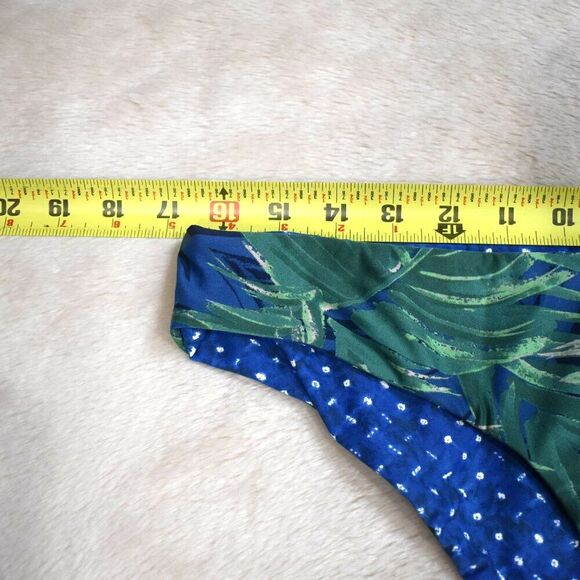 Carve Designs Sanitas Tropical Print Reversable Polka Dot Bikini Bottoms Size XL - Picture 11 of 11